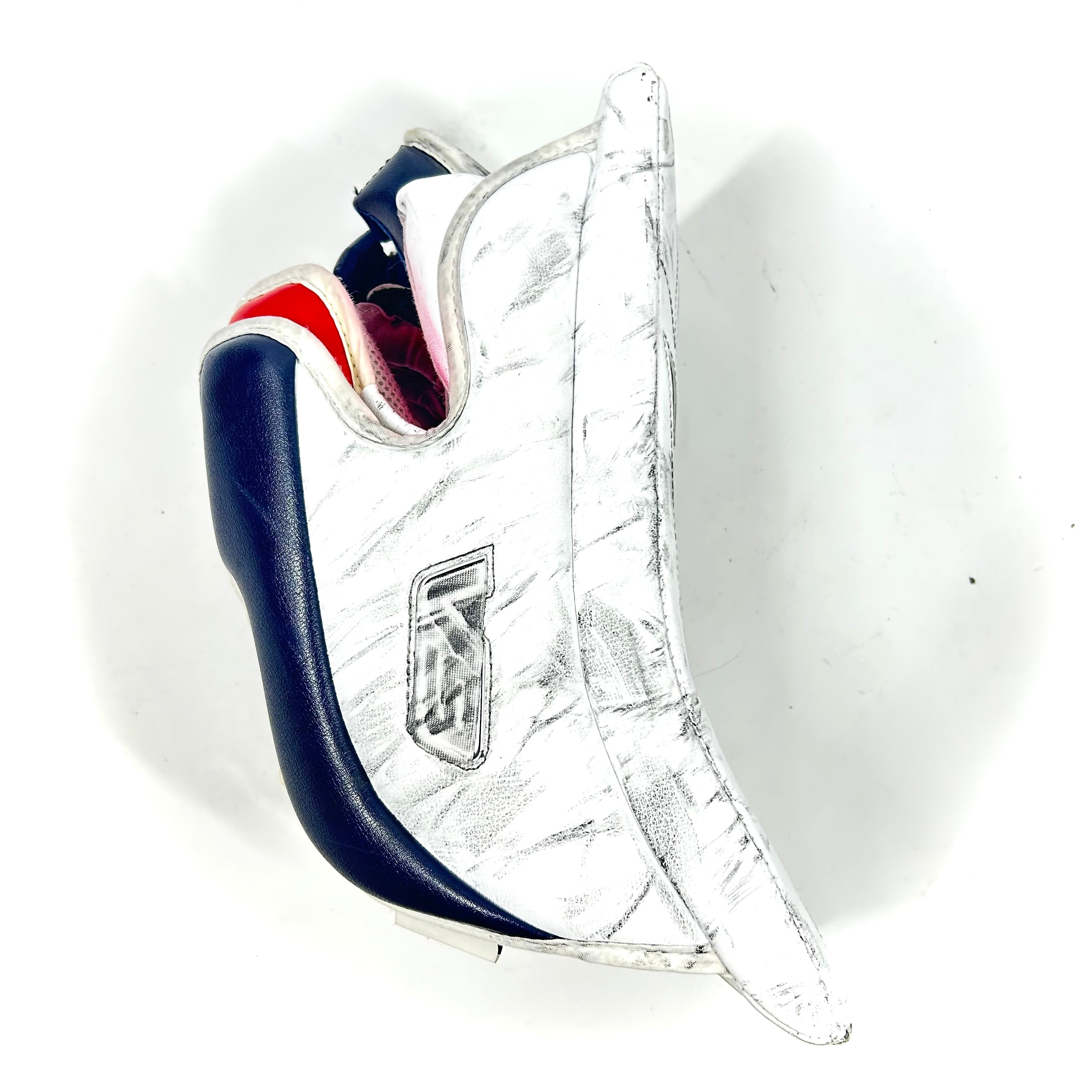 Vaughn Velocity V9 - Bloqueur de gardien d'occasion (blanc/bleu marine/rouge)